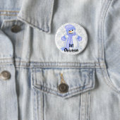 Das 1. Weihnachten des niedlichen Snowman-Babys Button (Beispiel)