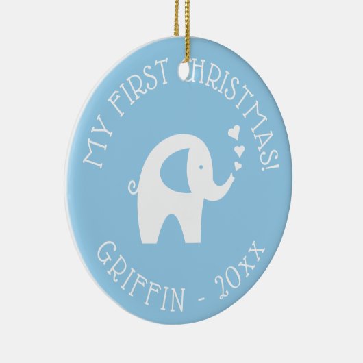 Das 1. Weihnachtsbaumgeschenk des Babys 20XX Keramik Ornament (Rechts)