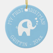 Das 1. Weihnachtsbaumgeschenk des Babys 20XX Keramik Ornament (Vorne)