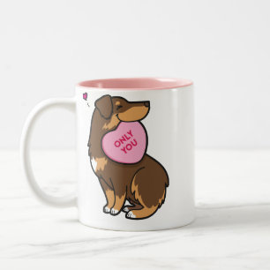 Das 2015-Australian des Valentinsgrußes Zweifarbige Tasse