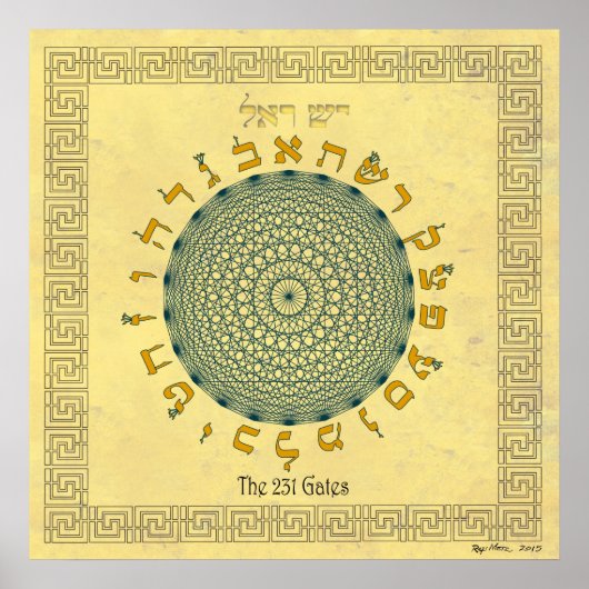 Das 231 Gates-Safran Poster (Vorne)