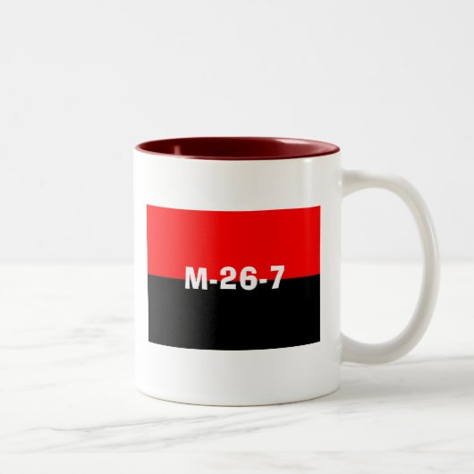 Das 26. der Juli-Bewegungs-Tasse Zweifarbige Tasse (Rechts)