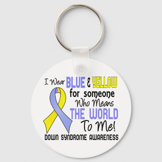 Das 2-Down-Syndrom der Welt Schlüsselanhänger (Vorderseite)