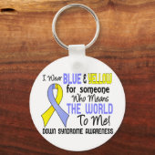 Das 2-Down-Syndrom der Welt Schlüsselanhänger (Vorderseite)