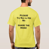 Das 3000 Pfund-Auto gegen 20 Pfund BikeWho T-Shirt (Rückseite)