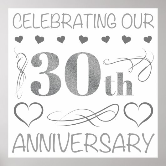 Das 30-jährige Jubiläum Poster (Vorne)