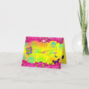 Das 311 Süßigkeits-Märchenland-Rosa-Bonbon 16 Dankeskarte