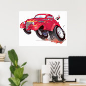 Das 39 Chevy-Poster des Weihnachtsmanns Poster (Heimbüro)