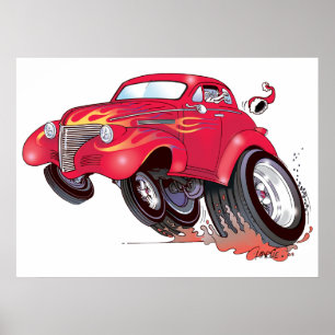 Das 39 Chevy-Poster des Weihnachtsmanns Poster