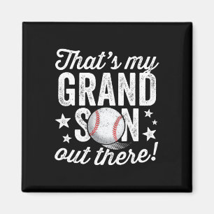 Das 39 ist mein Enkel da draußen Baseball-Oma Magnet