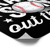 Das 39 ist mein Enkel da draußen Baseball-Oma Poster (Ecke)