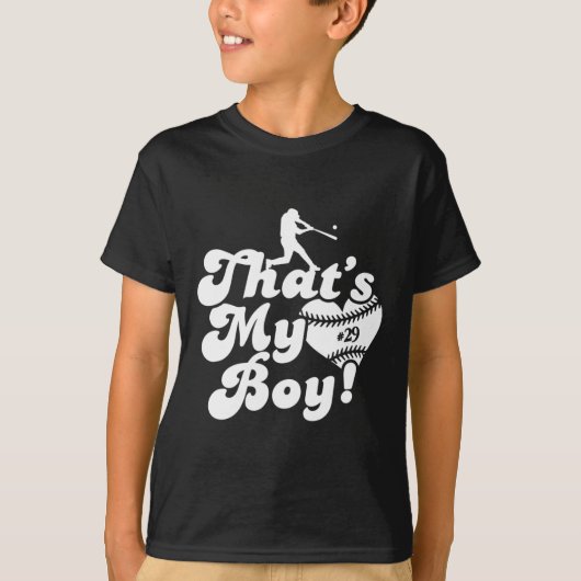 Das 39 ist My Boy 29 Baseball Mama Liebe Herz Base T-Shirt (Vorderseite)
