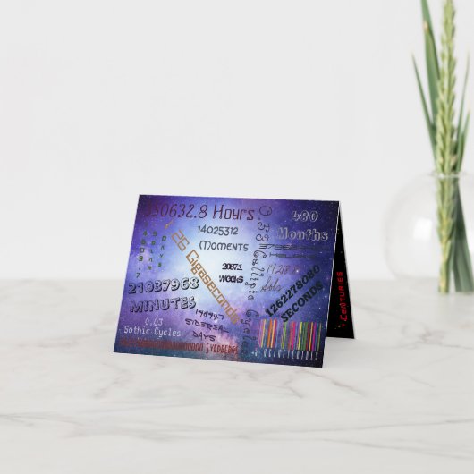 Das 40. Lebensjahr ist nur eine Zahl zum Geburtsta Karte (Vorderseite)