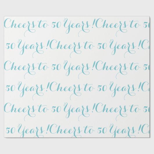 Das 50-jährige Wrapping Paper Geschenkpapier (Flach)