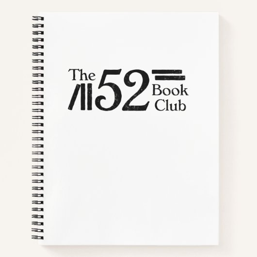 Das 52-Book-Club-Notebook Notizblock (Vorderseite)