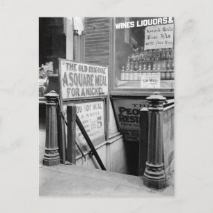 Das 5-Cent-Restaurant, 1915 Postkarte