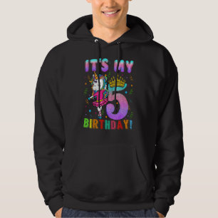 Das 5. Geburtstag Einhorn 5 Jahre alte Mädchen dra Hoodie