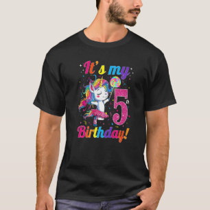 Das 5. Geburtstag Einhorn 5 Jahre alte Mädchen Out T-Shirt