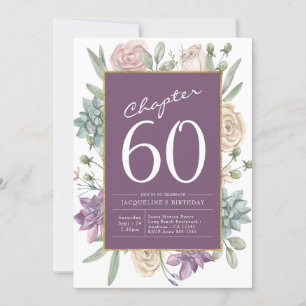 Das 60. Geburtstags-Party der Frau Einladung