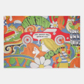 Das 70er-Wrapping-Papier Geschenkpapier Set (Vorderseite 2)