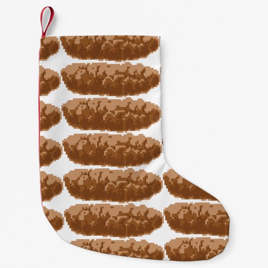 Das 8 Bit-Pixel kacken Kleiner Weihnachtsstrumpf (Vorderseite)