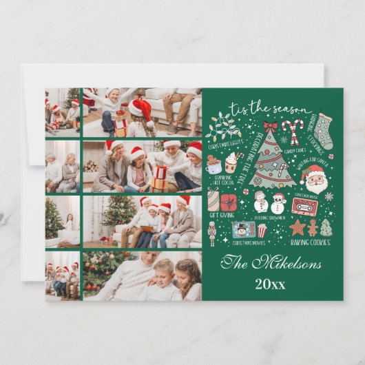 Das 8. Foto Retro Grünen Weihnachten (Vorderseite)