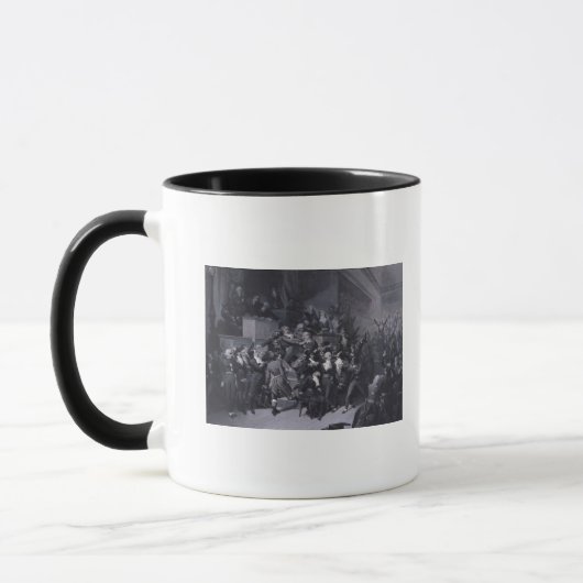 Das 9. Thermidor, c.1840 Tasse (Links)