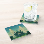 Das abandoned Chateau Fantasy Sci-Fi Glasuntersetzer (Schrägansicht)