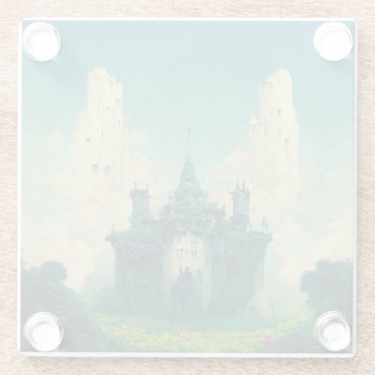Das abandoned Chateau Fantasy Sci-Fi Glasuntersetzer (Rückseite)