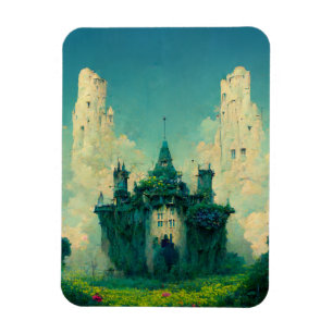 Das abandoned Chateau Fantasy Sci-Fi Magnet