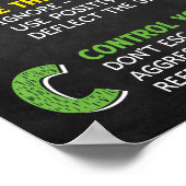 Das ABC der Kampagne zur Schikanierung von Klassen Poster (Ecke)