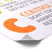 Das ABC der Kampagne zur Schikanierung von Klassen Poster (Ecke)