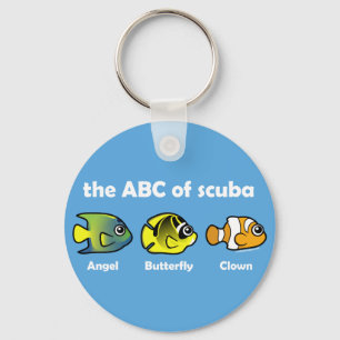 Das ABC von Scuba Schlüsselanhänger
