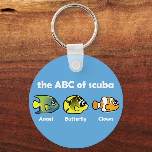Das ABC von Scuba Schlüsselanhänger (Vorderseite)