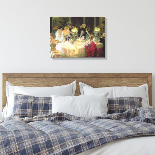 Das Abendessen 1913 von Jules Alexandre Grun Leinwanddruck (Insitu (Schlafzimmer))