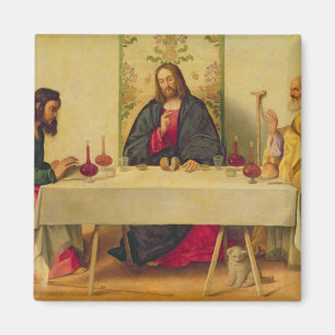 Das Abendessen bei Emmaus, 1520 (Öl auf Leinwand) Magnet