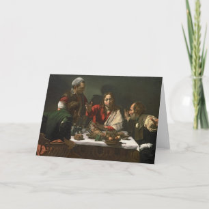 Das Abendessen bei Emmaus, 1601 2 Karte