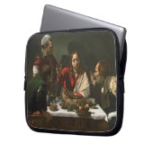Das Abendessen bei Emmaus, 1601 (Öl und Tempera) Laptopschutzhülle (Vorderseite Links)