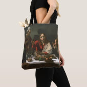 Das Abendessen bei Emmaus, 1601 Tasche (Von Nahem)