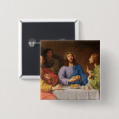 Das Abendessen bei Emmaus Button (Vorne & Hinten)