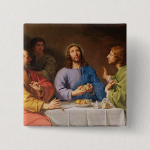 Das Abendessen bei Emmaus Button