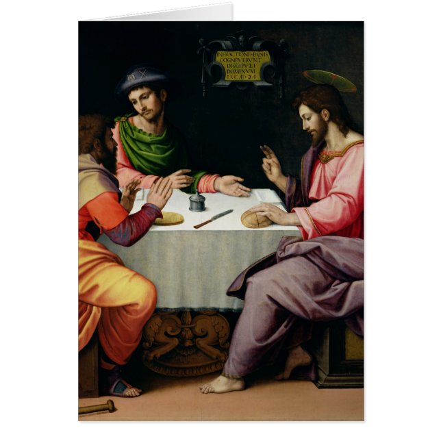 Das Abendessen bei Emmaus, c.1520 (Vorne)