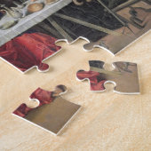 Das Abendessen bei Emmaus (Öl auf Platte) Puzzle (Seite)