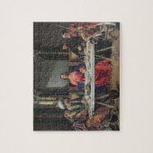 Das Abendessen bei Emmaus (Öl auf Platte) Puzzle (Vertikal)