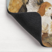 Das Abendessen der Hunde Mousepad (Ecke)