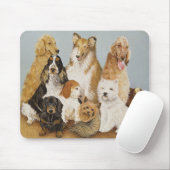 Das Abendessen der Hunde Mousepad (Mit Mouse)