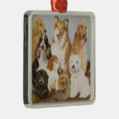 Das Abendessen der Hunde Ornament Aus Metall (Rechts)