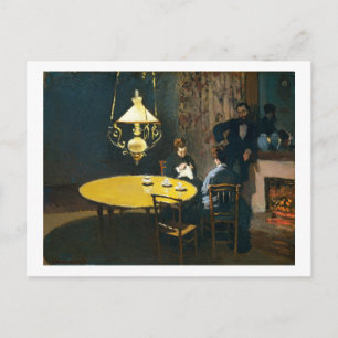 Das Abendessen, ein Innen-Claude Monet Postkarte
