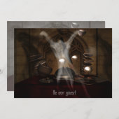 Das Abendessen HALLOWEEN Einladung (Vorne/Hinten)