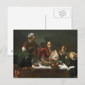 Das Abendessen im Emmaus, 1601 2 Postkarte (Vorne/Hinten)